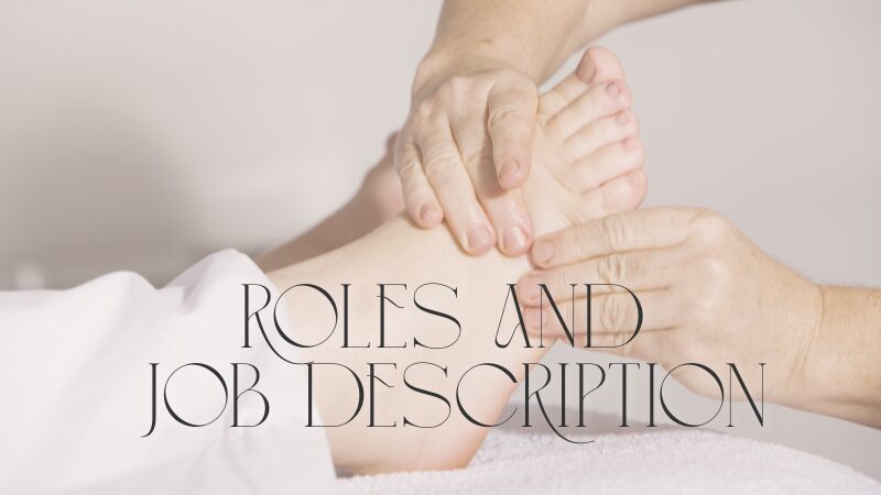 足つぼ施術風景